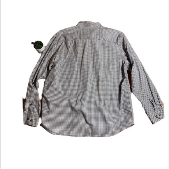 Columbia brown and cream plaid button down shirt - Picture 3 of 6